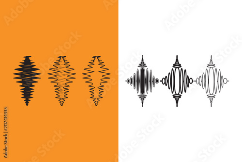 Sound wave patterns and audio signal waveforms for music and communication systems