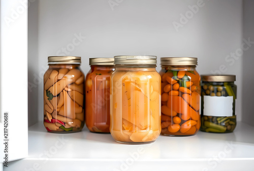Assortment of home canned v...