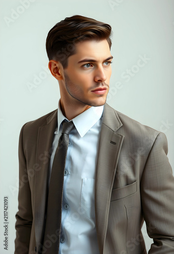 Young businessman in a styl...