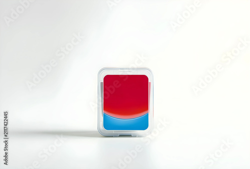 Clear plastic container wit...