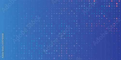 Abstract light blue vector background with halftone square cube pattern grid gradient for modern eco friendly nature technology.
