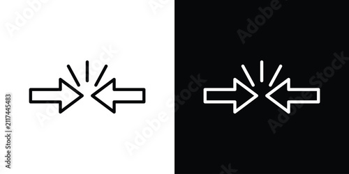 Quadro su tela Conflict icon