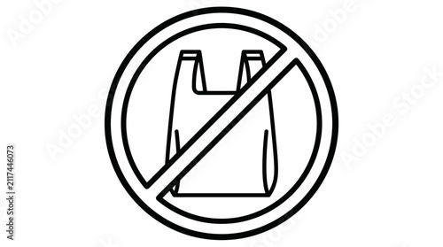 Foto No Plastic Bag Icon