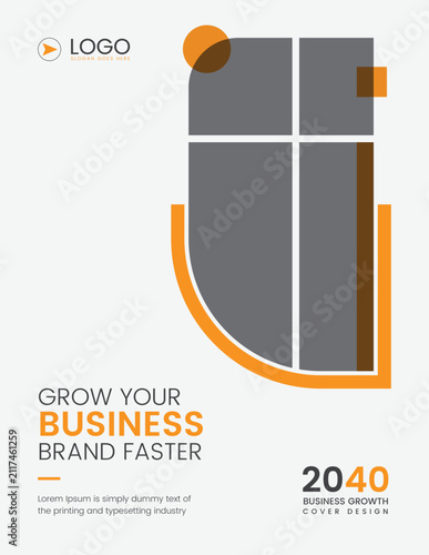 Grow your business cover design template