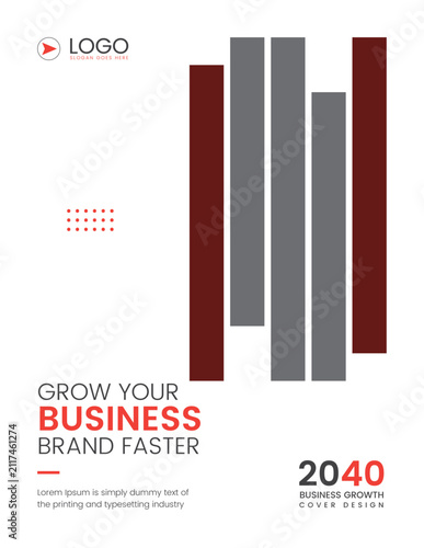 Grow your business cover design template