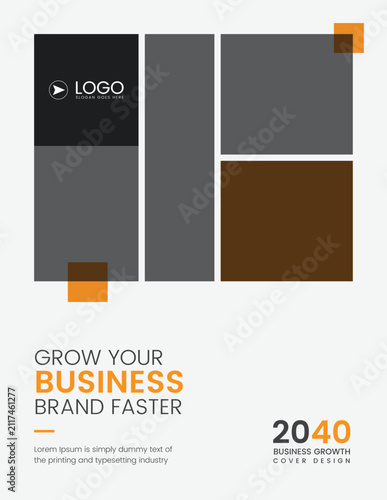 Grow your business cover design template