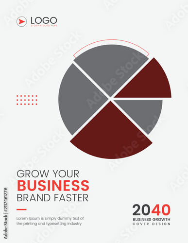 Grow your business cover design template