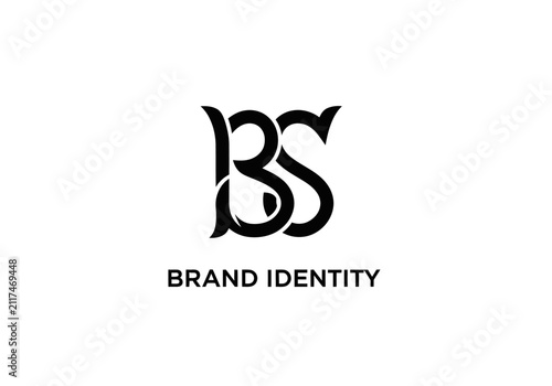 Elegant BS Monogram Logo Design for Brand Identity