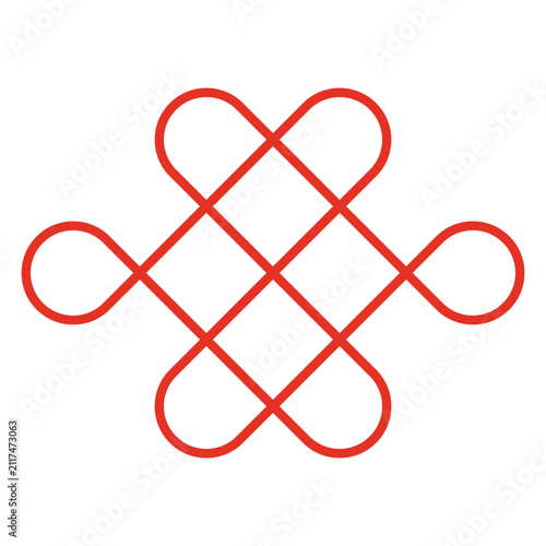 Chinese Endless Knot Illustration