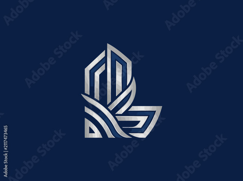 Elegant Abstract Symbol Of Modern Architectural Design And Growth