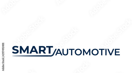 Minimalist Smart Automotive Logo Design Featuring Abstract Geometric Vehicle Icon