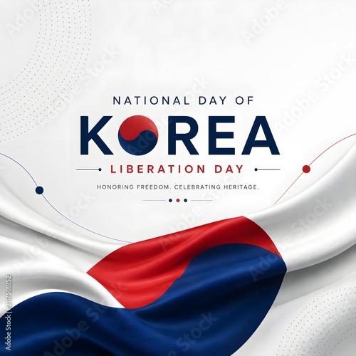 National liberation day korea celebration poster