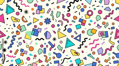 Seamless Colorful Alphabet Pattern with Cartoon Letters and Numbers Vector Illustration for Kids School Wallpaper Design and Creative Web Icons