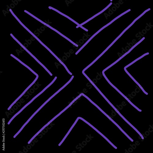 Fotografie aA purple abstract line pattern formed by several chevrons and diagonal lines po