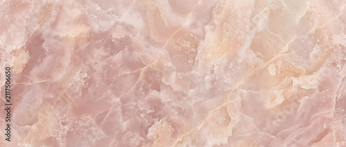 Bild auf Leinwand Marble texture featuring a soft pink rose quartz stone surface with delicate nat