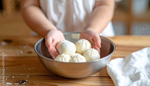 親子で手作りを楽しむ　中華まん作りと食育の風景