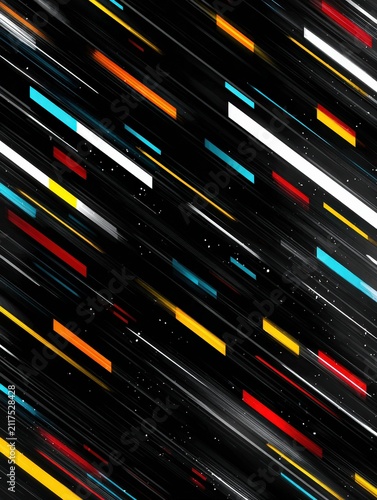Dynamic Light Trails in Motion