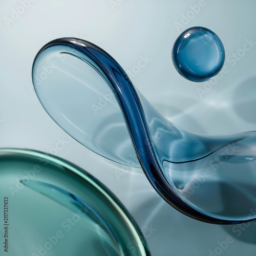 abstract blue background with bubbles