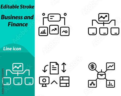 A clean and modern vector icon representing business, finance and financial management. The design feature coins a upward growth arrow. Symbolizing profitability investment budgeting business success.