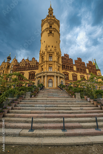 The stunningly beautiful Schwerin Castle now serves as the seat of the Mecklenburg-Western Pomerania State Parliament.