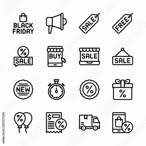 business icons set