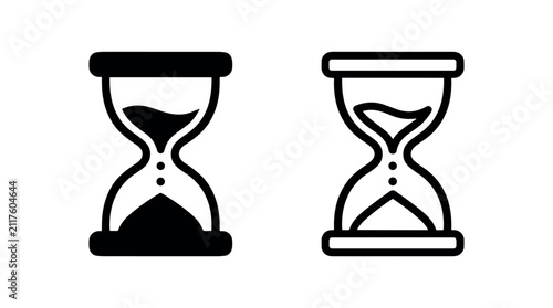 Hourglass Time Management Icons