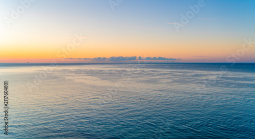 Sundown over sea