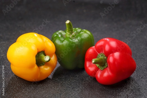 Photography fresh colorful paprika or bell pepers