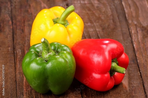 Obraz na płótnie fresh colorful paprika or bell pepers