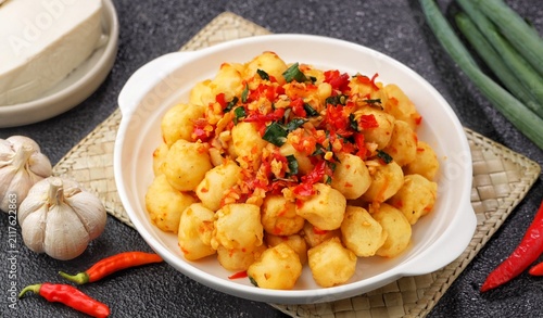 Canvastavla Crispy salt and pepper Tofu. Vegan, vegetarian healthy food