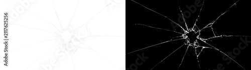 Foto Professional Transparent Overlay PNG Featuring Broken Glass Texture with Realist