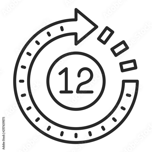 12 hours Icon