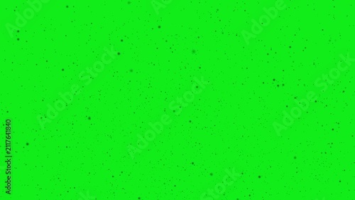 Black Particles Floating On Green Screen Background