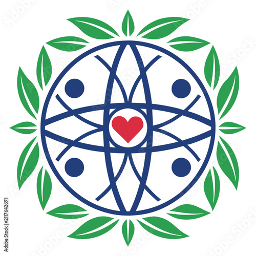 Global community logo icon elements template 