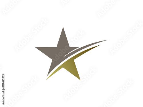star motion corporate excellence logo gray green