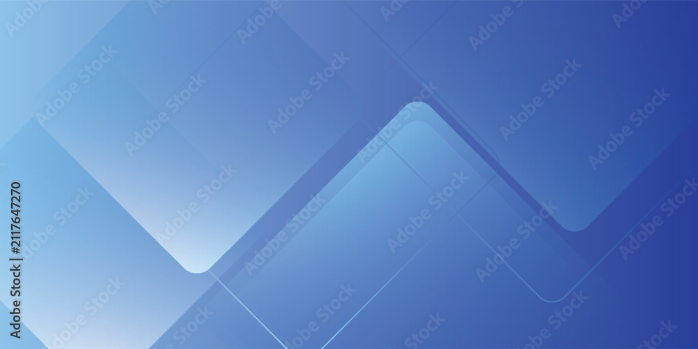 Obraz premium Abstract Blue Gradient Background with Geometric Overlapping Shapes and Lines