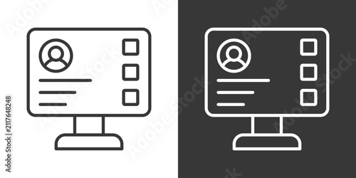 User Interface Icon Set Vector Collection Isolated In Black And White