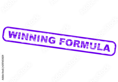 Purple formula text stamp isolated on a transparent background