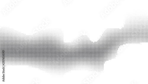 Complex decorative square geometric motif with halftone gradient effect