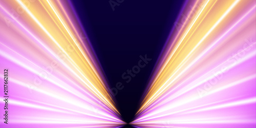 Light trails flow along the roadway with impressive speed and energy. The glowing effect creates a futuristic visual style. Ideal PNG for automotive presentations.