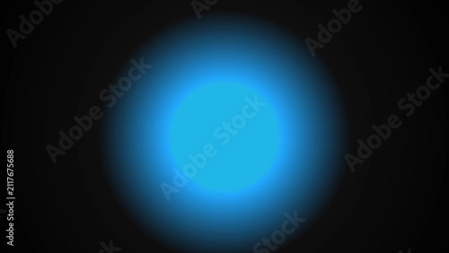 Glowing flashing light sphere abstract motion background.