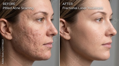 Acne Scarring Before After Treatment