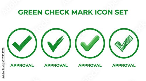 Green check mark set for approval.