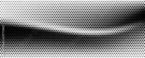 Hexagon Shapes Vector Abstract Geometric Technology Retrowave Sci-Fi Texture Isolated on Light Background. Halftone Hex Retro Simple Pattern. Eps10