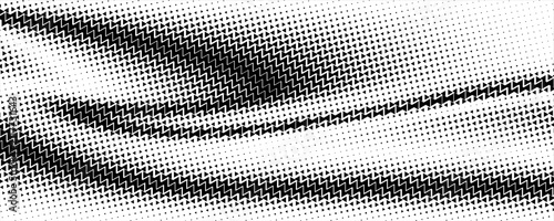 Abstract Monochrome Halftone Triangle Wave Pattern Background