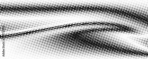 Abstract Monochrome Halftone Triangle Wave Pattern Background