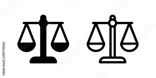 Принти на полотні Justice Scale Balance Icon