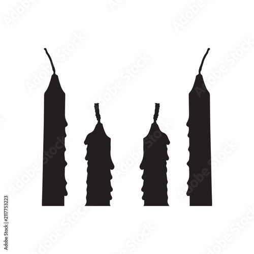Candle Silhouette vector