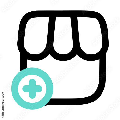 Add New Shop Storefront Icon_DuaColor Icon