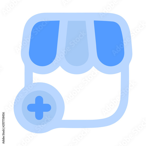 Add New Shop Storefront Icon_DuoTone Icon